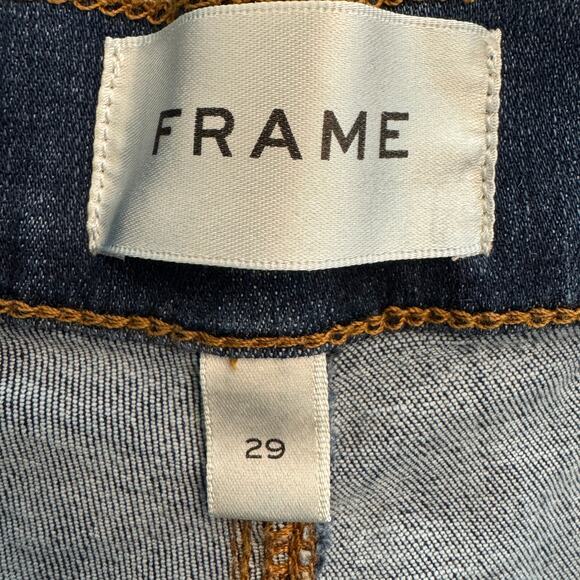 FRAME Le Slim Palazzo Bardot Pocket Jeans Cursive - Picture 13 of 15